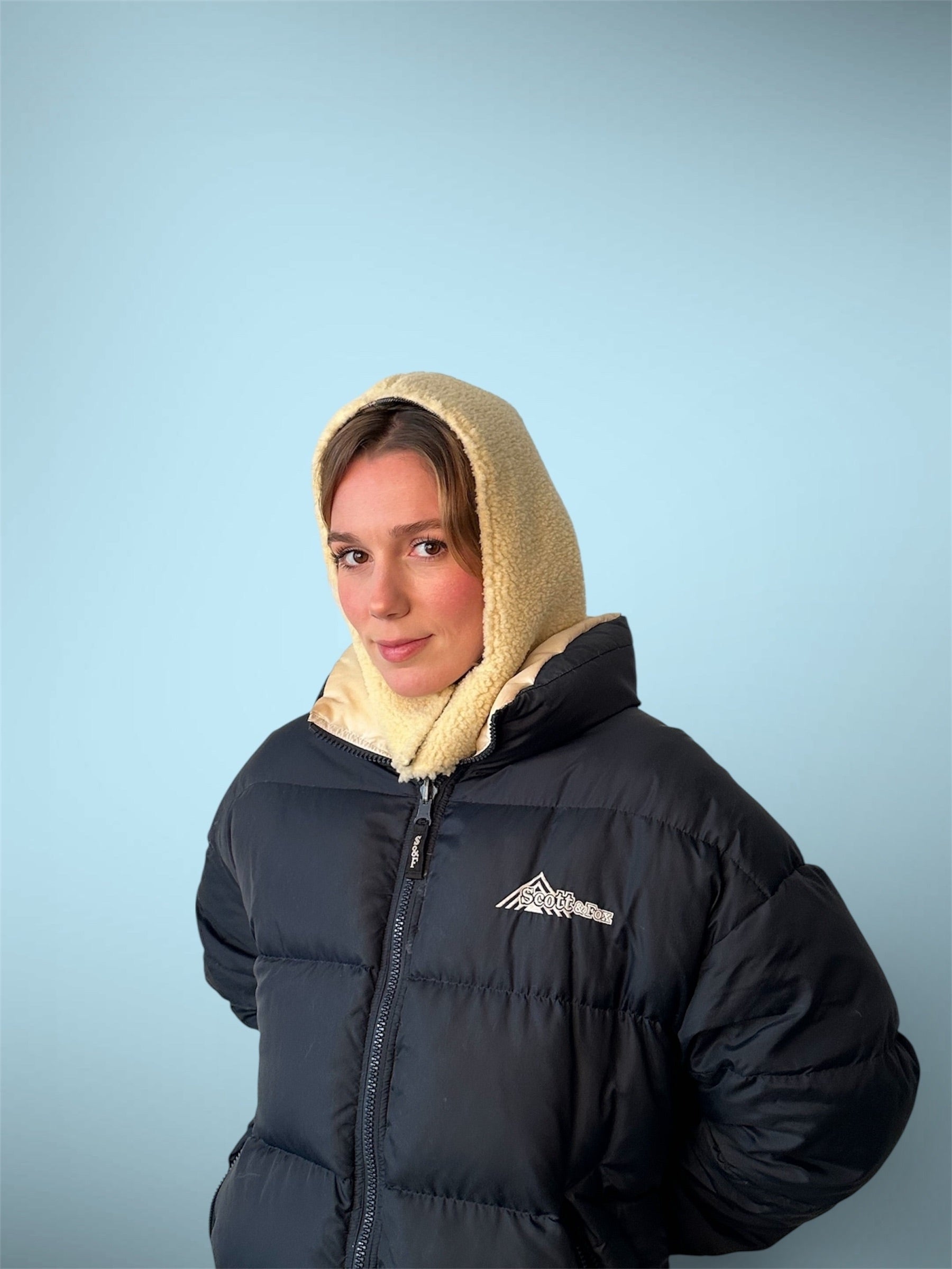 Capuche tartan/sherpa beige