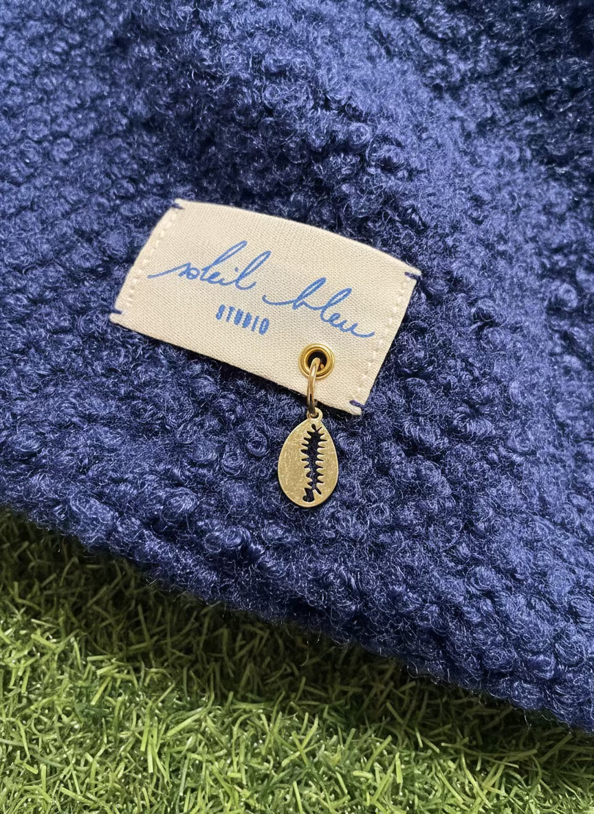 Gilet bleu marine/vichy